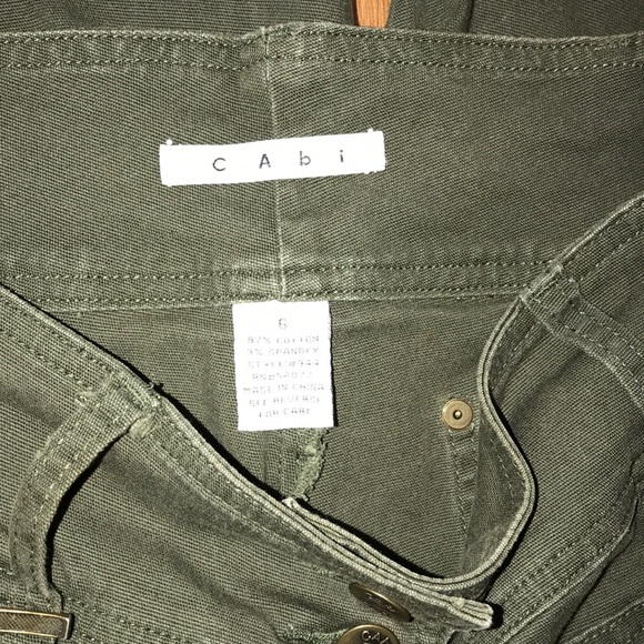 CAbi Olive Green Cargo Pants - Picture 3 of 4